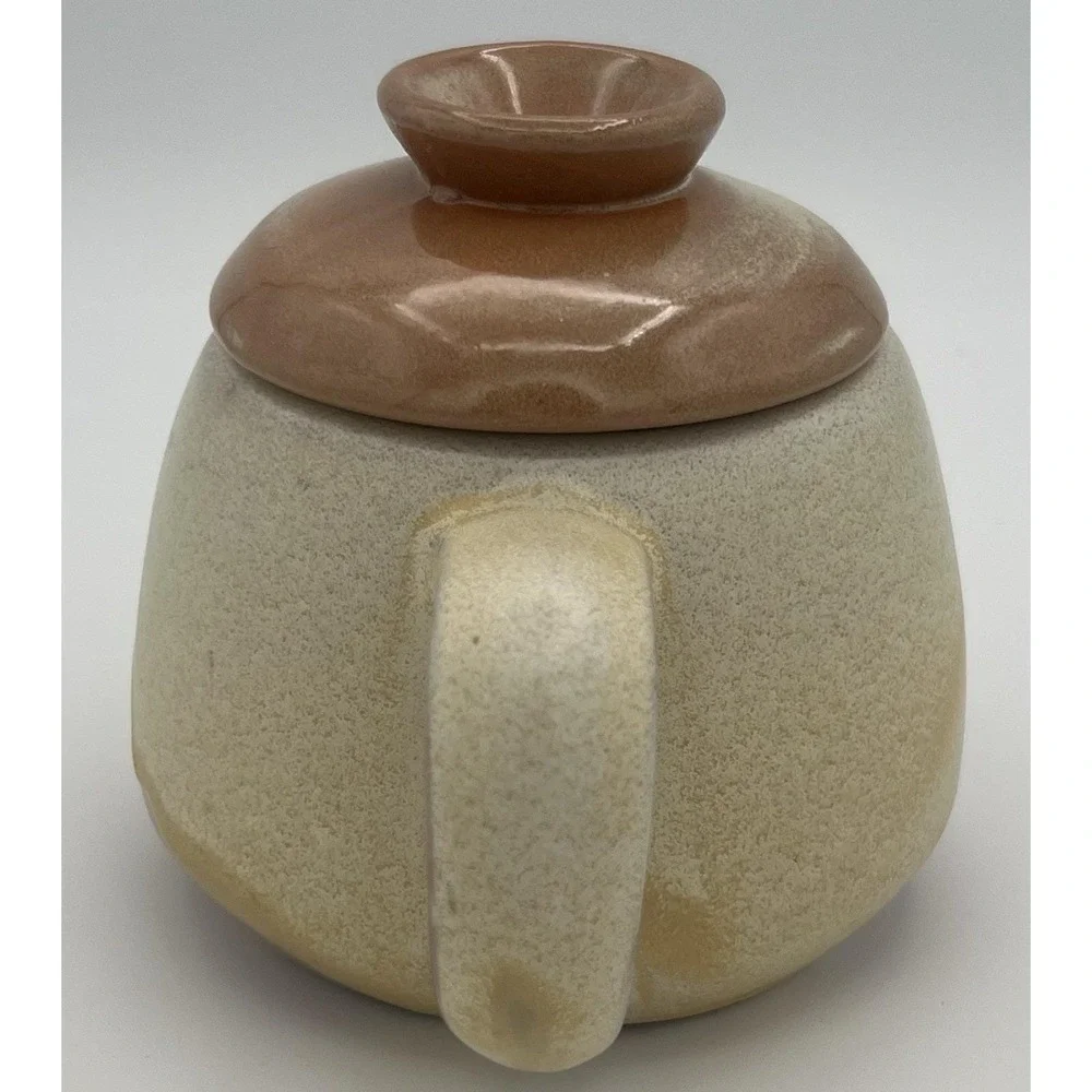 Frankoma Pottery Plainsman Gold Tea Pot Oklahoma Clay 6J Sand Colors Vintage EUC